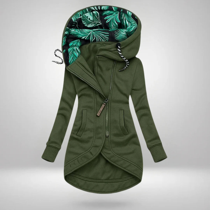 AURORA LONG HOODED COAT | WEATHER-RESISTANT WARMTH WITH STYLE