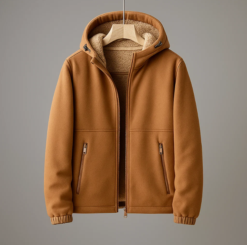ETHAN HOODED FLEECE JACKET | STYLISH WINTER COMFORT