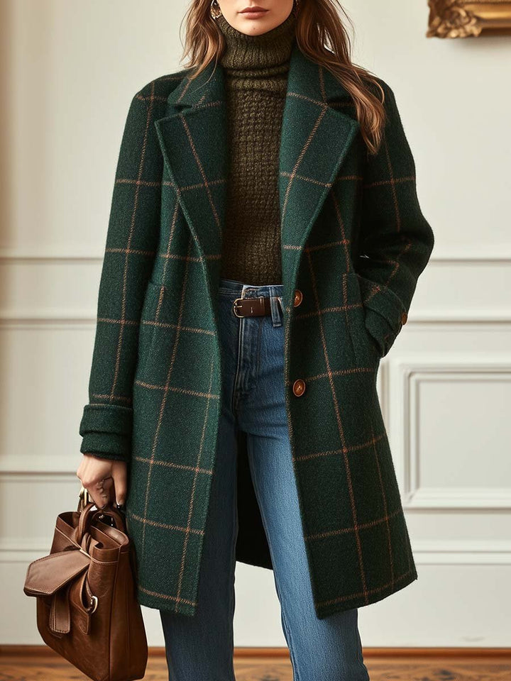 AMANDA CHECK COAT | A FLATTERING LAYER FOR EVERYDAY