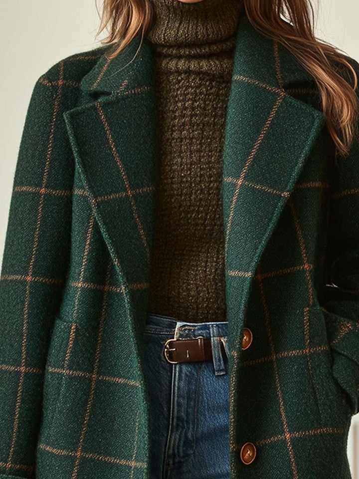 AMANDA CHECK COAT | A FLATTERING LAYER FOR EVERYDAY