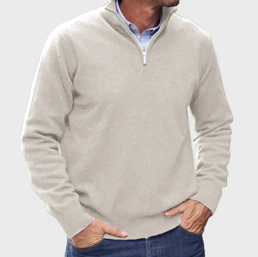 JOHN ZIP SWEATER | WARMTH WITH ELEGANT SIMPLICITY