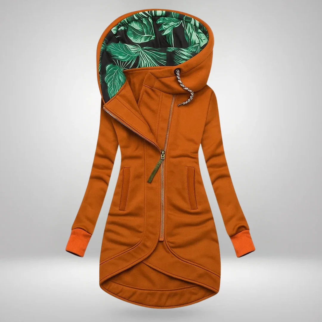 AURORA LONG HOODED COAT | WEATHER-RESISTANT WARMTH WITH STYLE