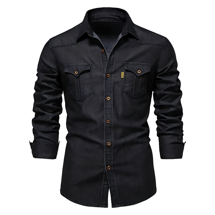 LEON COTTON DENIM SHIRT | A MODERN TAKE ON SMART CASUAL
