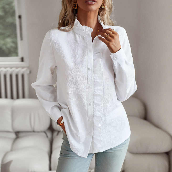 ELEGANT RELAXED-FIT BLOUSE | SOFT TEXTURE, FLATTERING SHAPE, ENDURING STYLE